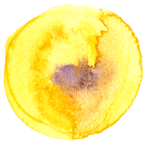 Yellow Watercolor Dot