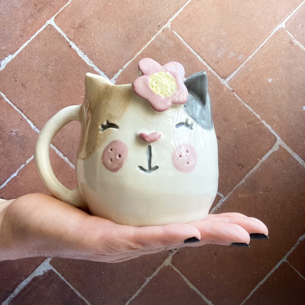 Lila Cat Ceramic Mug by Cat & Raven
